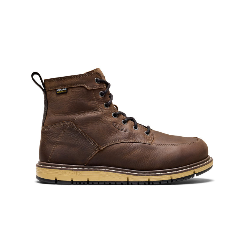 Men's San Jose 6" Waterproof Boot (Aluminum Toe)  |  Cascade Brown/Black