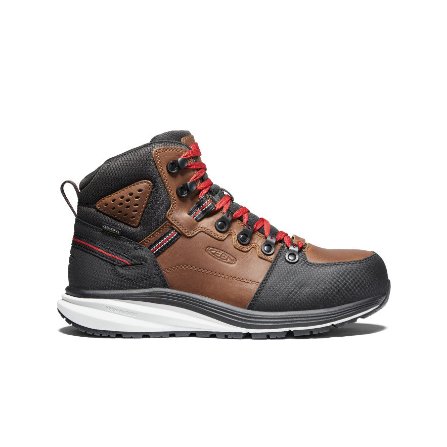 安全靴 レッドホーク ミッド メンズ 28 cm Men's Brown Work Boots - Red Hook Mid WP | KEEN Footwear