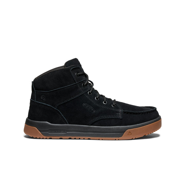 KEEN ブラック ストラップブーツ Men's Gibson Boot (Soft Toe) | Black/Gum | KEEN Footwear