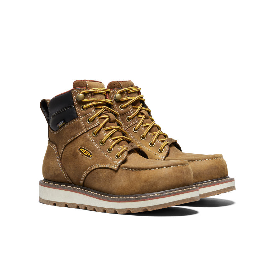 Keen Brown Leather Boots Ankle Height Durable Men main image 4