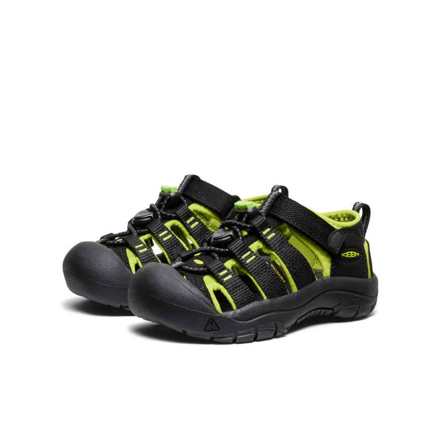 Little Kids' Newport H2 Sandal | Black/Lime | KEEN Footwear
