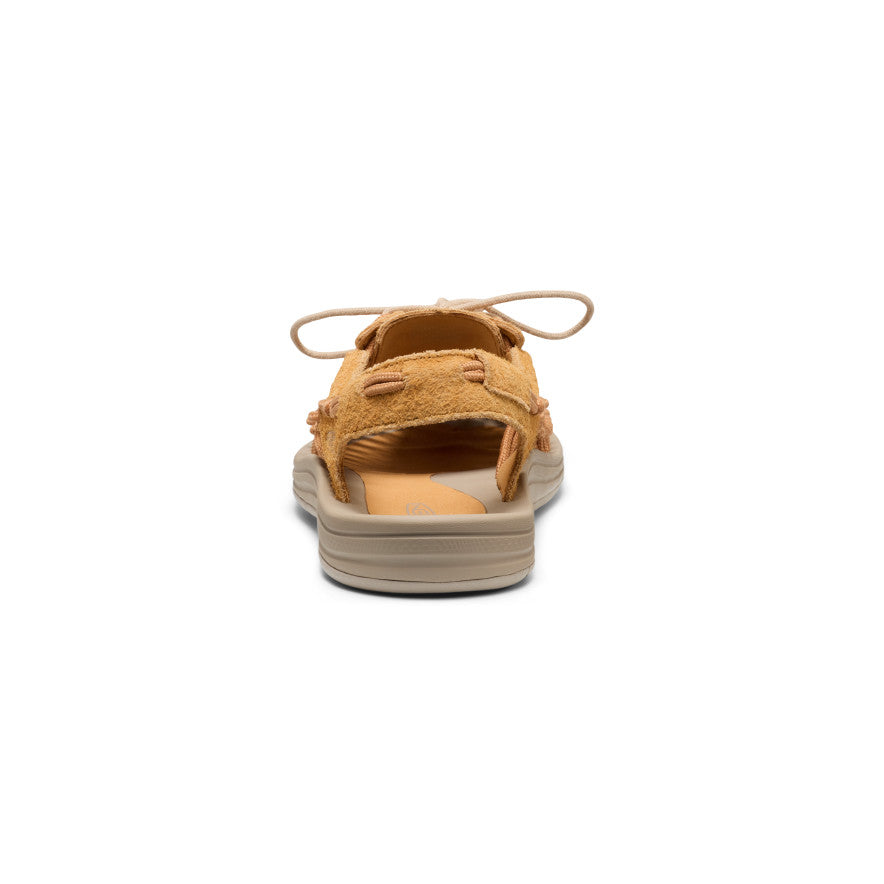 All Gender UNEEK Leather Sneaker | Oak Buff/Plaza Taupe | KEEN