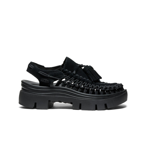 KEEN UNEEK PLT ブラック/ブラック US 12 All Gender UNEEK PLT Tassel Sneaker | Black/Black | KEEN