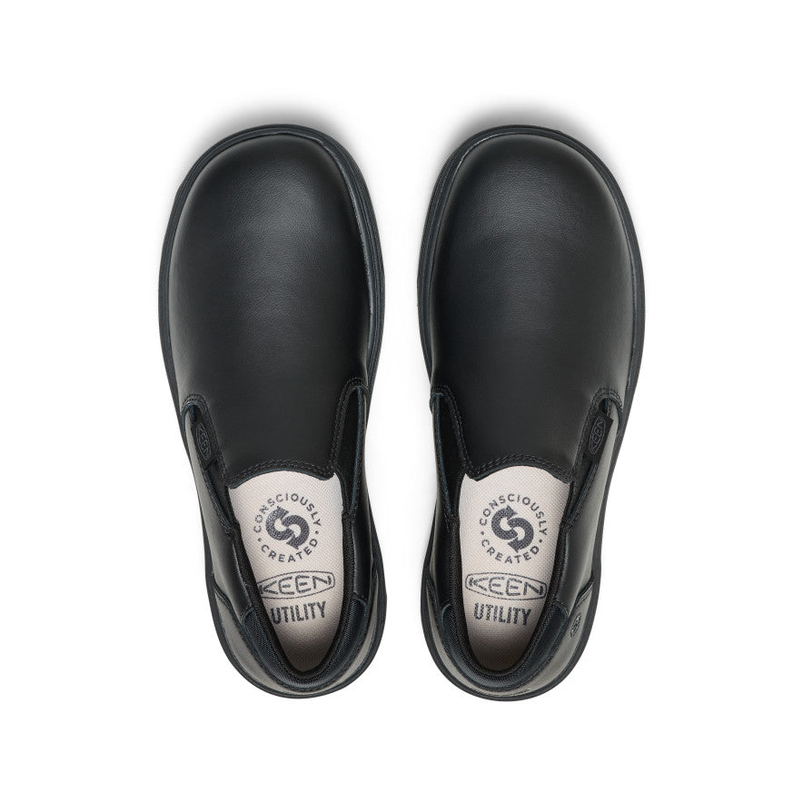 ケンドーン Women's Kenton Shift WTX Work Shoe (Soft Toe) | Black/Black | KEEN