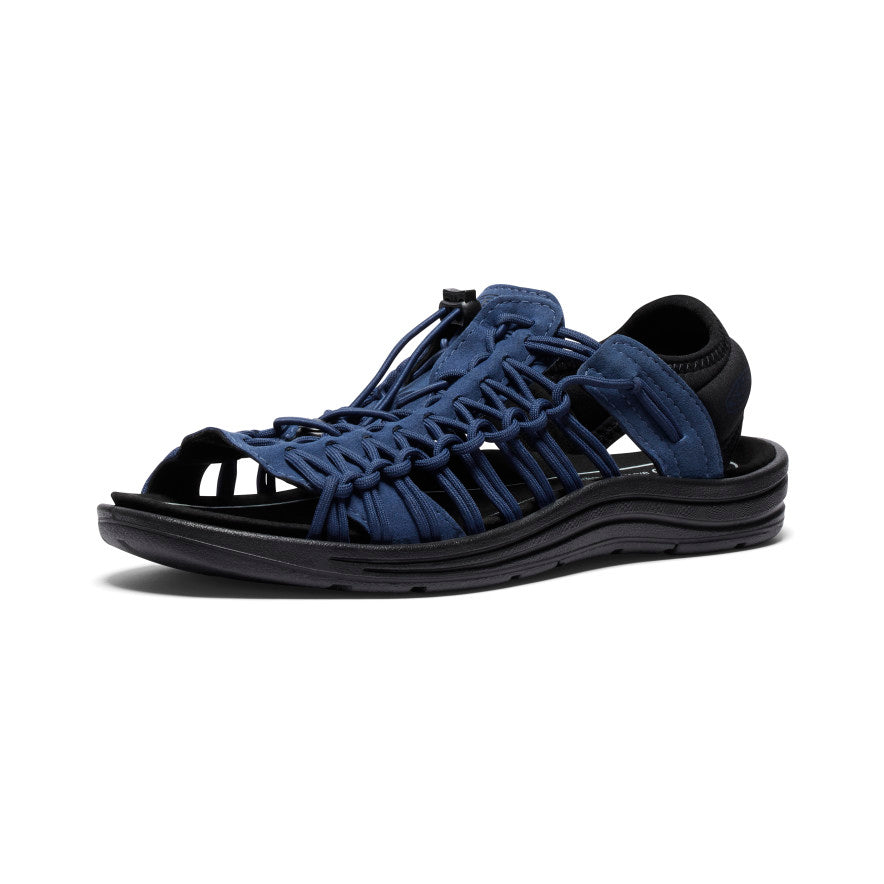 Men's UNEEK II OT Naval Academy/Black Open Toe Sandal | KEEN