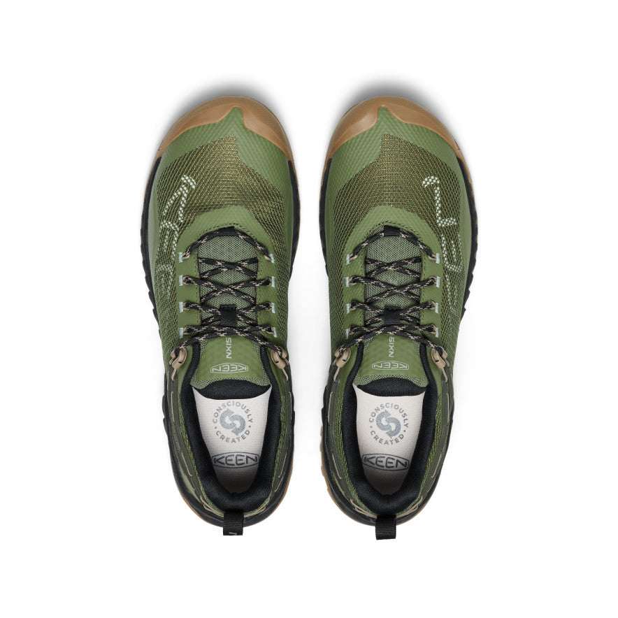【エネコ】 Men's NXIS EVO Waterproof Shoe | Bronze Green/Brindle | KEEN Footwear
