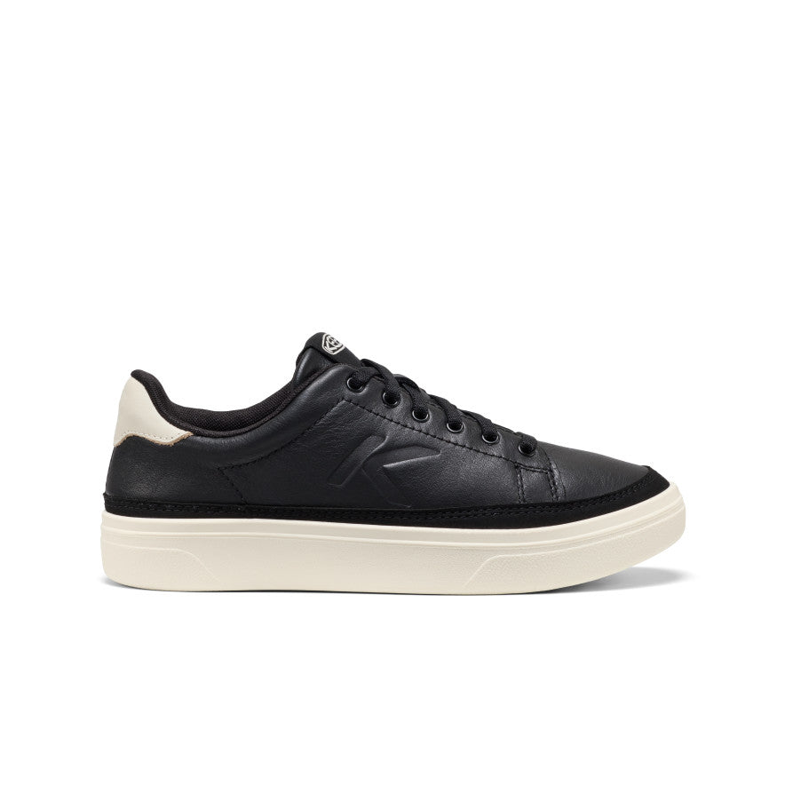 KEEN スニーカー　レディース　ブラック Women's KM1 Leather Sneaker | Black/Birch | KEEN Footwear