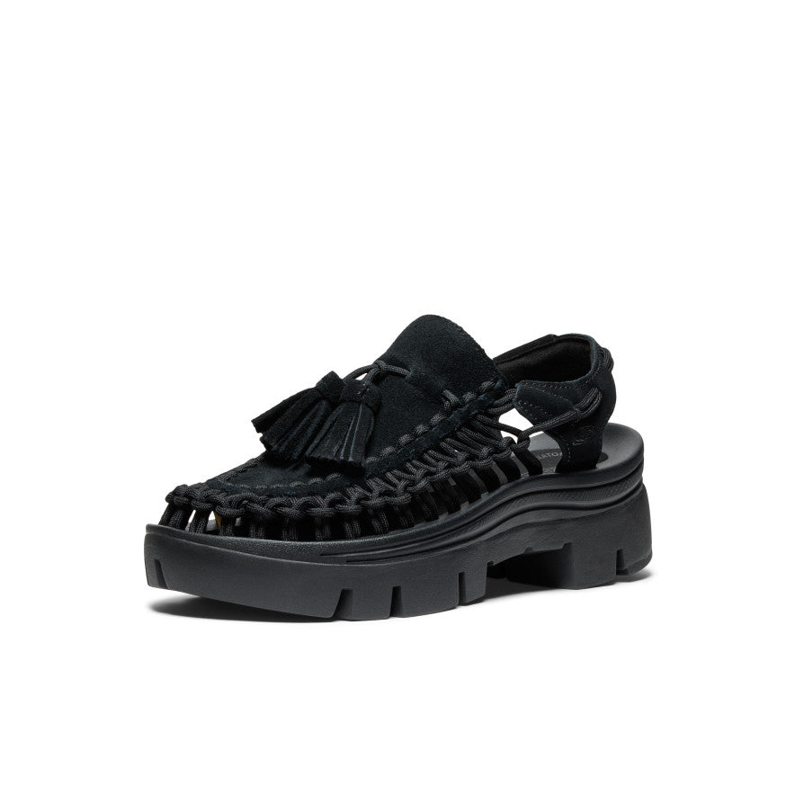 All Gender UNEEK PLT Tassel Sneaker | Black/Black | KEEN Footwear