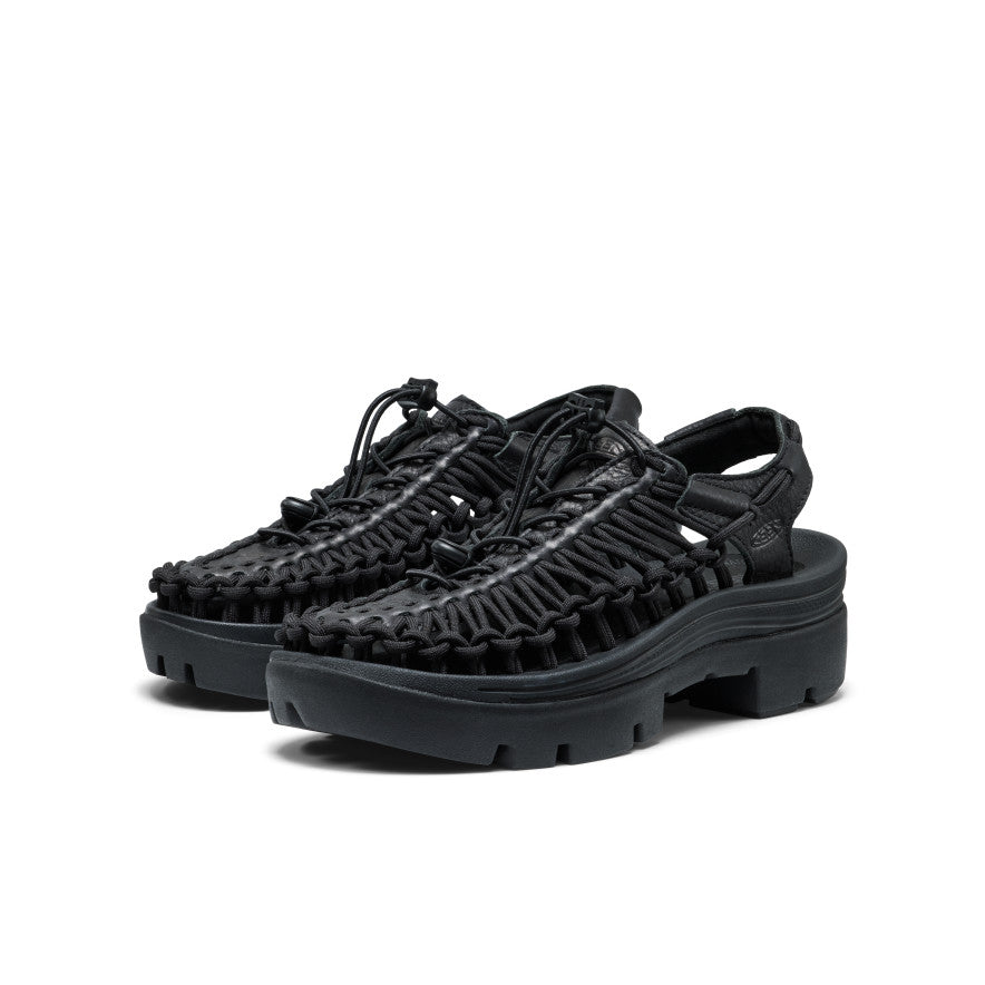 All Gender UNEEK PLT Sneaker | Black Smooth Lea | KEEN Footwear