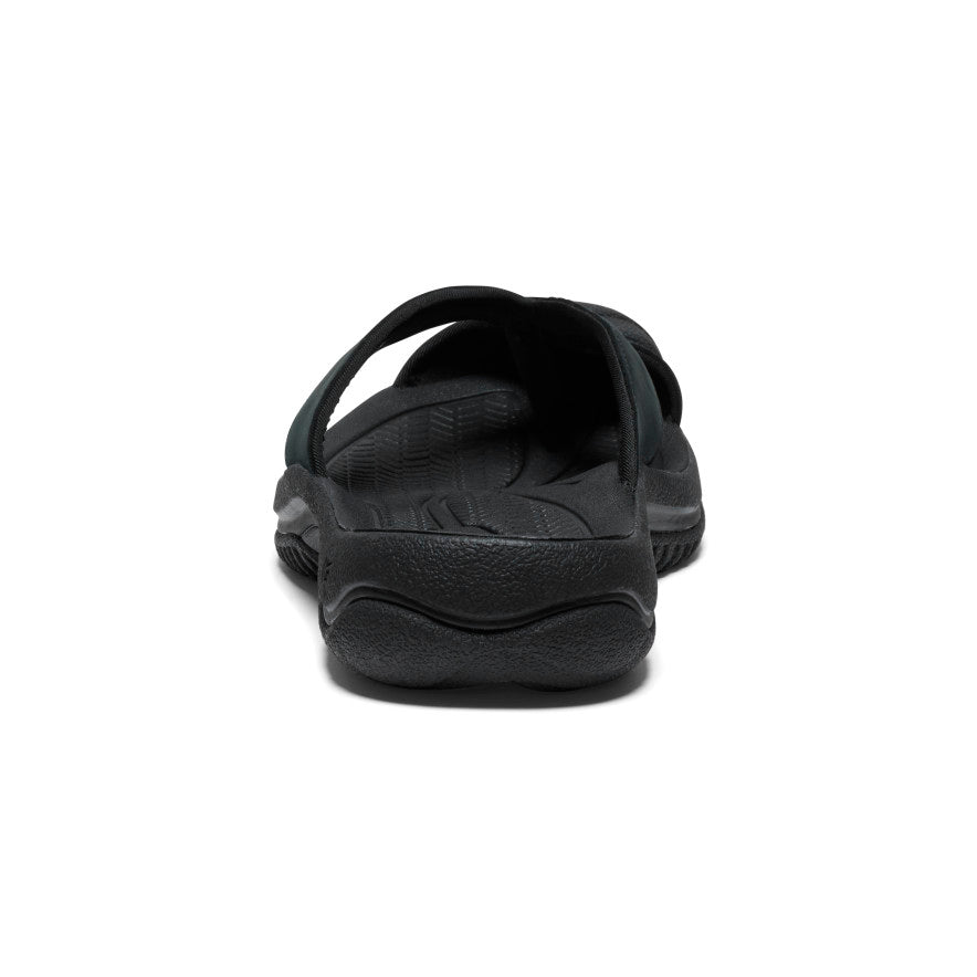 Men's Waimea Black/Black Leather Flip-Flop | KEEN | KEEN Footwear