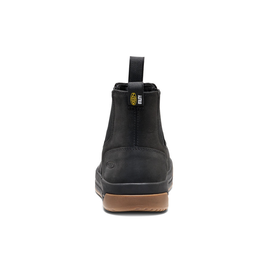 【シーホー】 Men's Gibson Chelsea Work Boot (Carbon Toe) | Black/Gum | KEEN