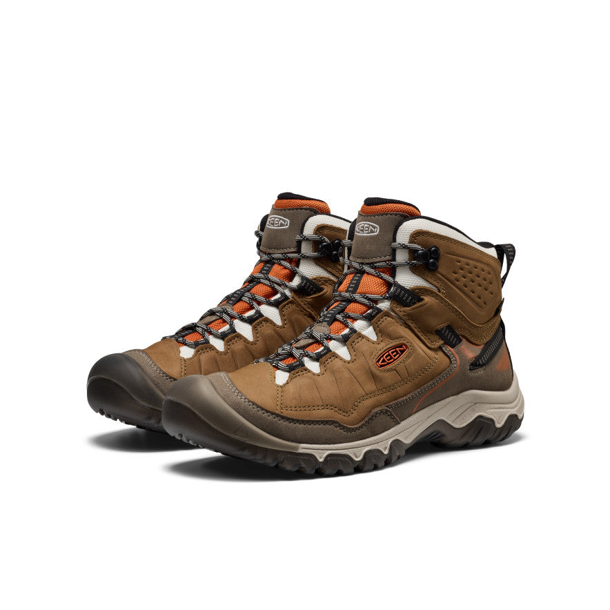 Men's Targhee IV Waterproof Hiking Boot | Coyote/Gold Flame | KEEN