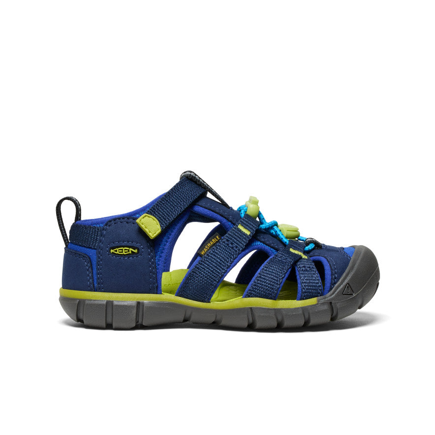 Little Kids' Seacamp II CNX | Naval Academy/Chartreuse | KEEN Footwear