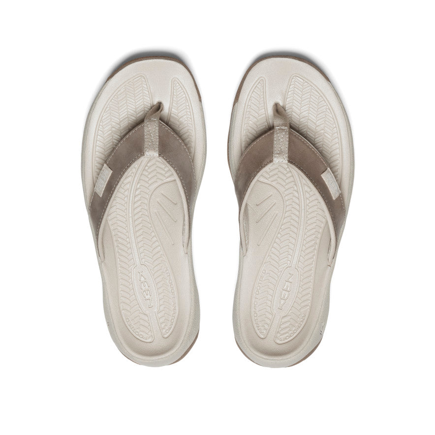 Women's Kona Leather Flip-Flop | Silver | KEEN Footwear