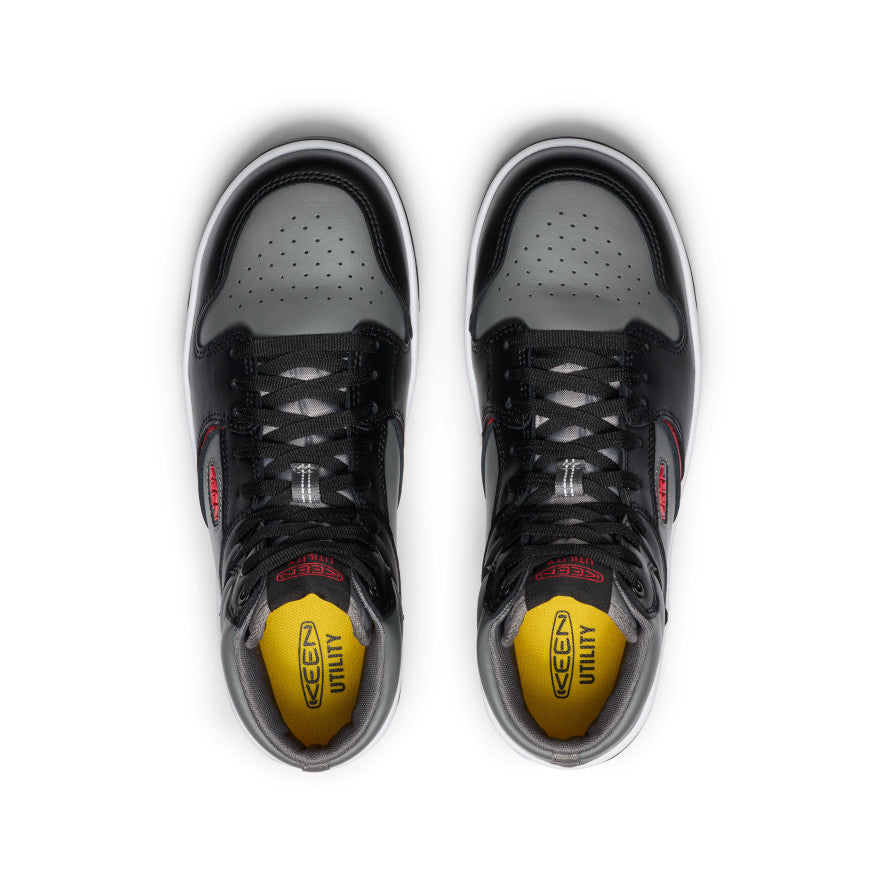 Men's Overton Mid Work Shoe (Carbon Toe) | Steel Grey/Black | KEEN