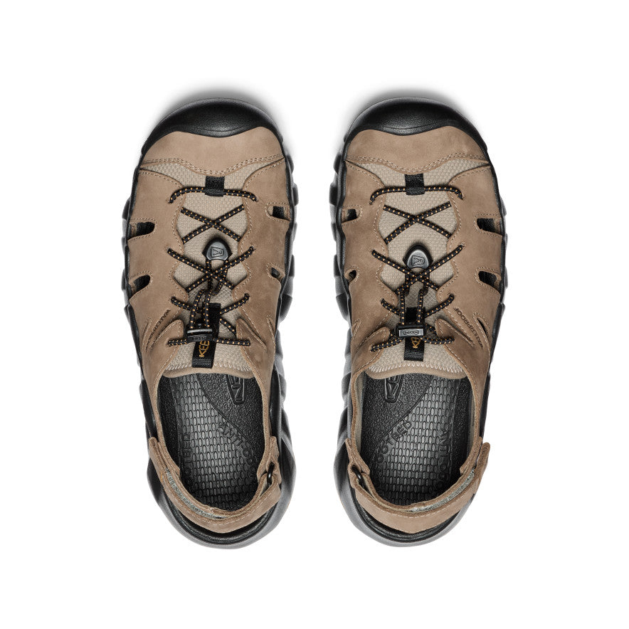 Men's Hyperport Fisherman Leather Sandal | Brindle/Oak Buff | KEEN