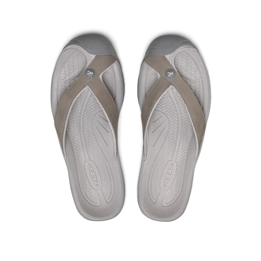 Men's Waimea Leather Flip-Flop | Monochrome/Steel Grey | KEEN Footwear
