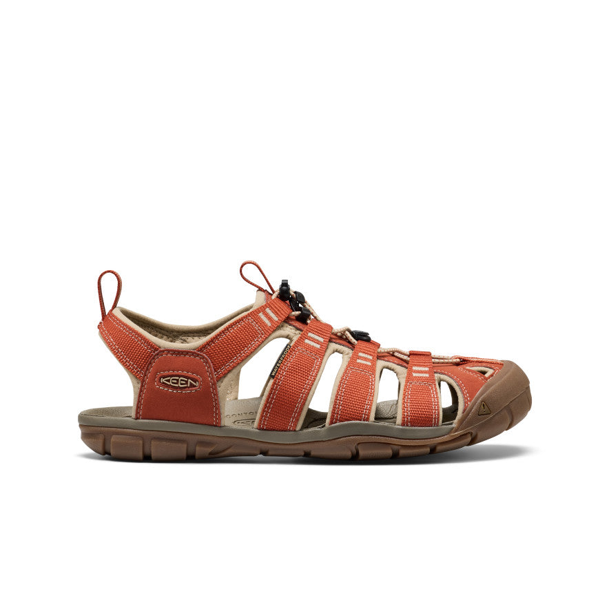 カナキン Men's Clearwater CNX | Burnt Brick/Safari | KEEN Footwear