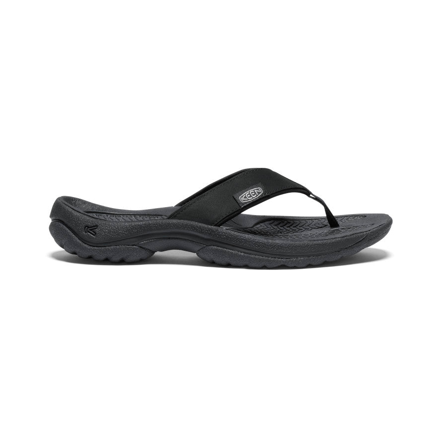 Women s Kona Flip Black Vapor Leather Flip Flop KEEN KEEN Footwear