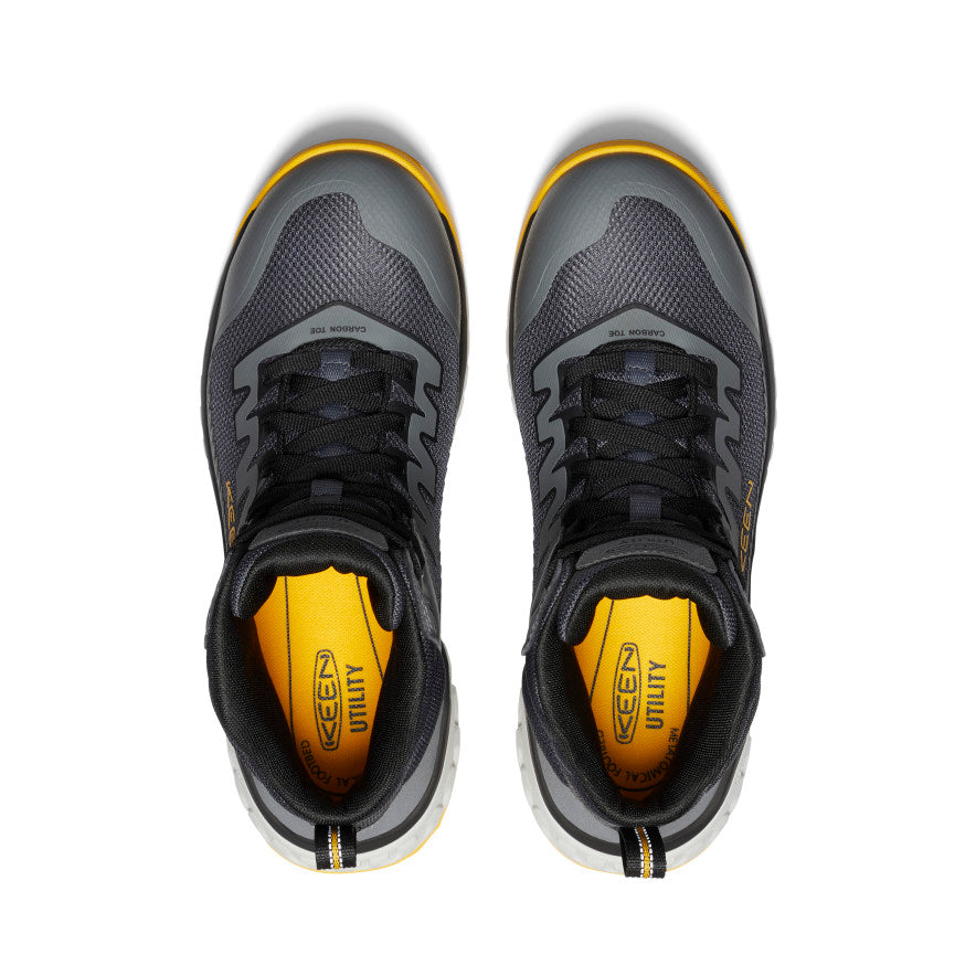 Men's Arvada Mid Work Sneaker | Black/Yellow | KEEN Footwear