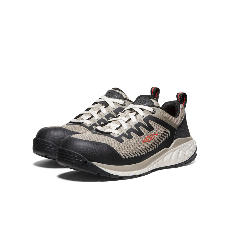 (取寄) キーン ユーティリティ メンズ アーバダ KEEN Utility men KEEN Utility Arvada Plaza Taupe/Black Men's Arvada Carbon Toe Work Sneaker | Taupe | KEEN Footwear