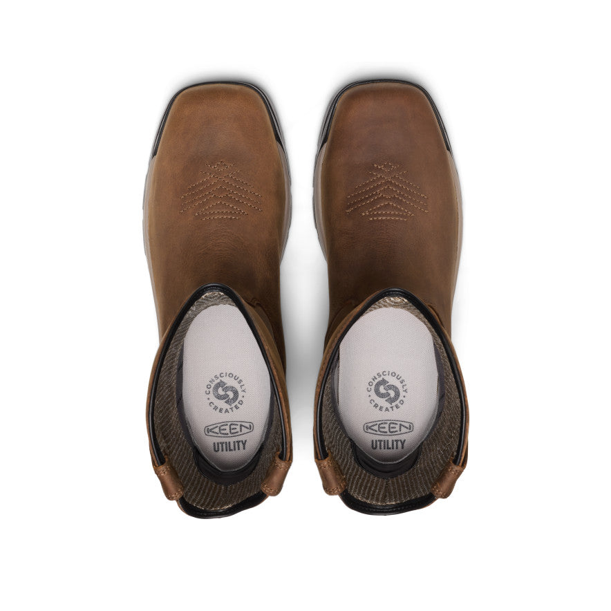 Men's Flatland Pull-On Waterproof Work Boot (Carbon Toe) | Bison