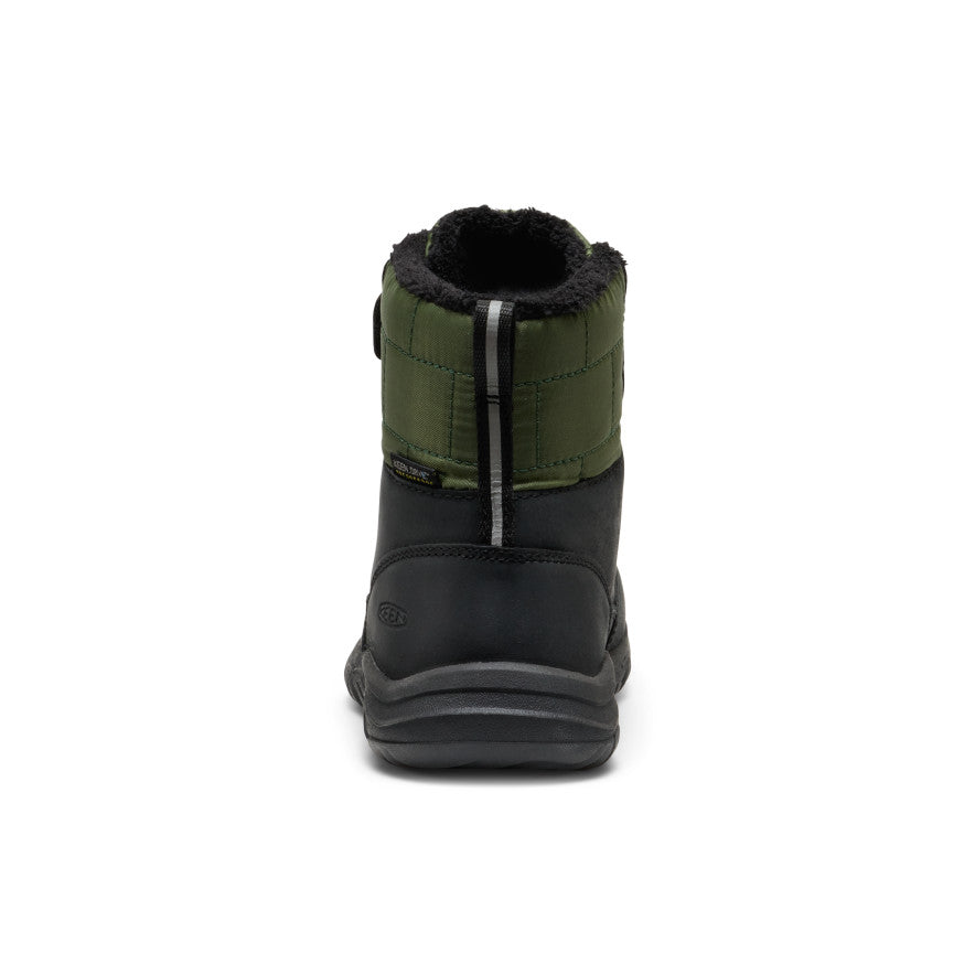 Little Kids' Kanibou Waterproof Winter Boot | Black/Bronze Green