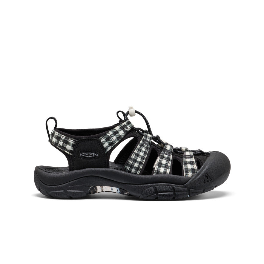 Women's Newport Retro | Black/Gingham | KEEN Footwear