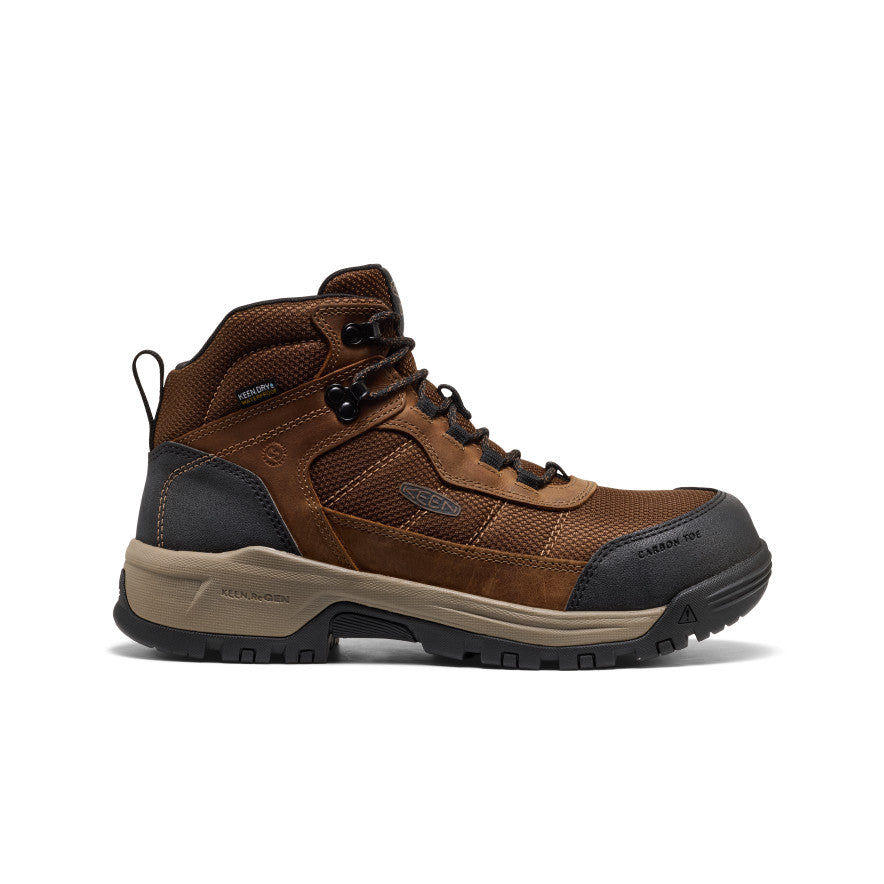 Keen Men\'s Dark Brown Hiking Boots - Brown/Black Accent KEEN Targhee IV Waterproof Hiking Shoes for Men | Cabela main image 4