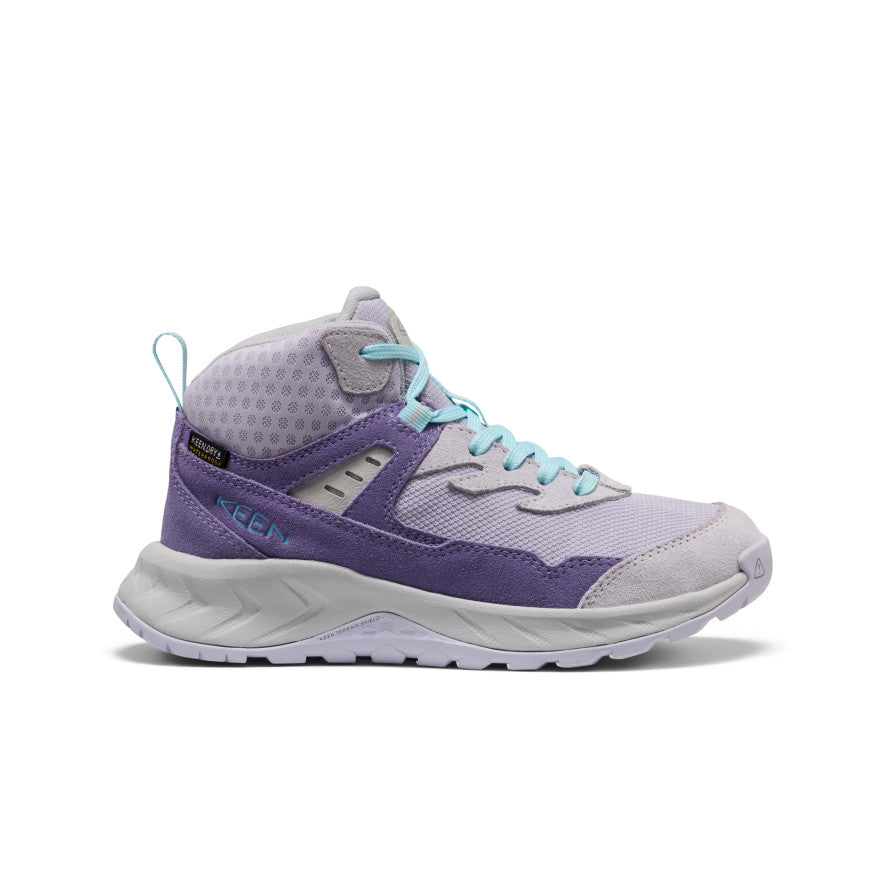 いるか Big Kids' Hightrail Waterproof Hiking Boot | Purple Haze/Thistle