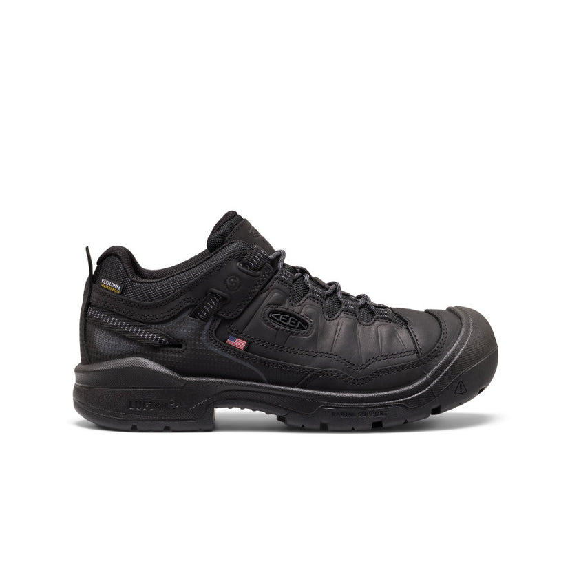 Men's Targhee IV Waterproof Work Shoe (Soft Toe)  |  Black/Black