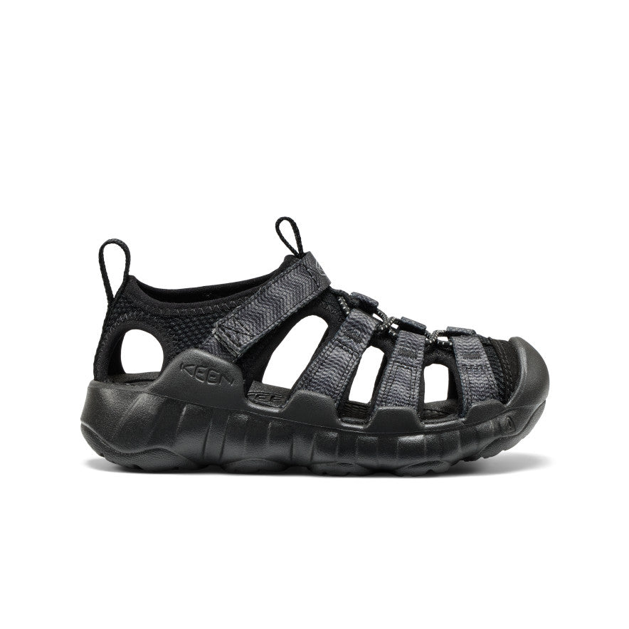 ●8/0625p16 KEEN HYPERPORT H2 Black Grey Little Kids' Hyperport H2 Sandal | Black/Steel Grey | KEEN Footwear