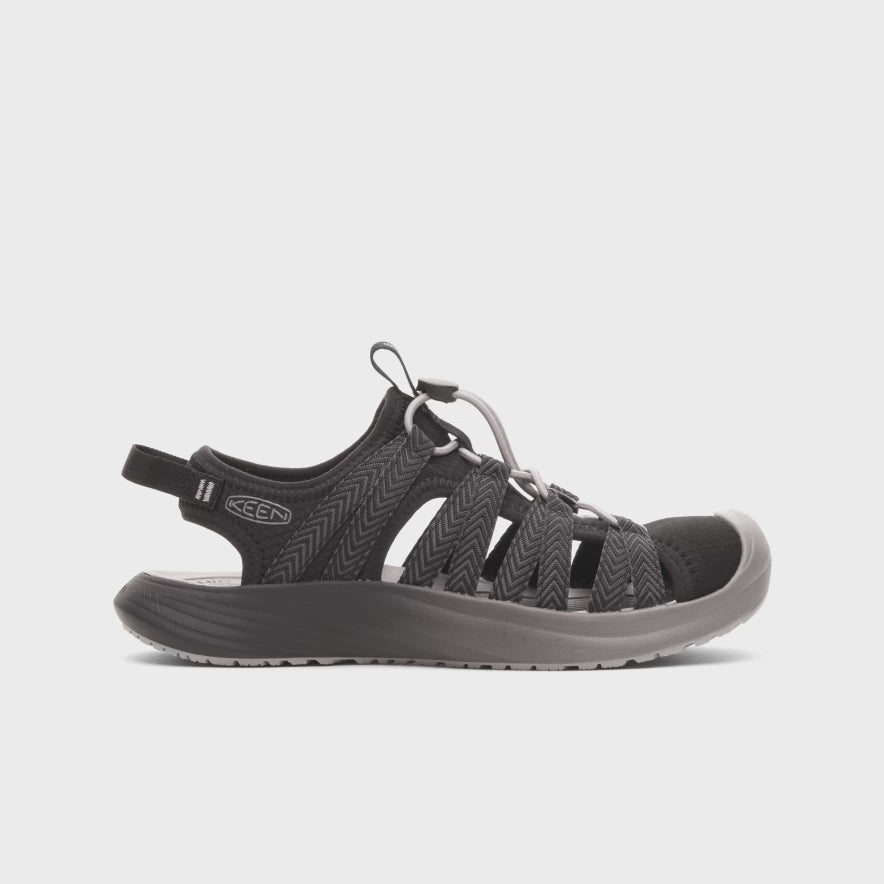 Women's Whisper Lite Sandal | Black/Magnet | KEEN Footwear