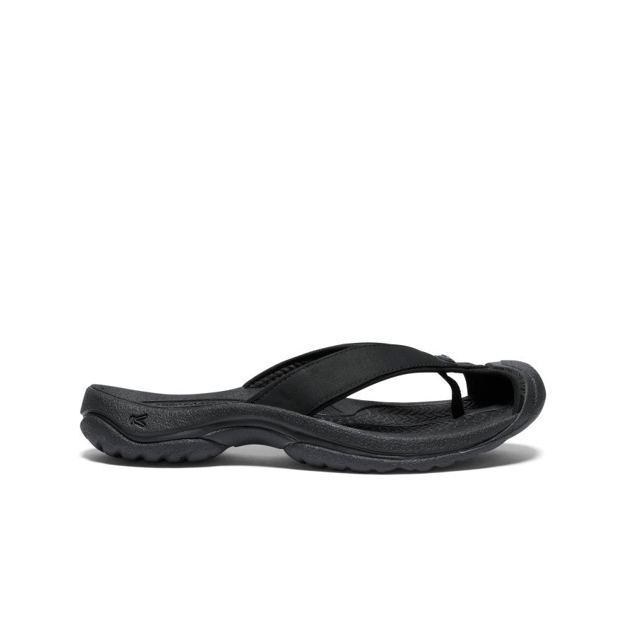 Women's Waimea Leather Flip-Flop | Black | KEEN Footwear