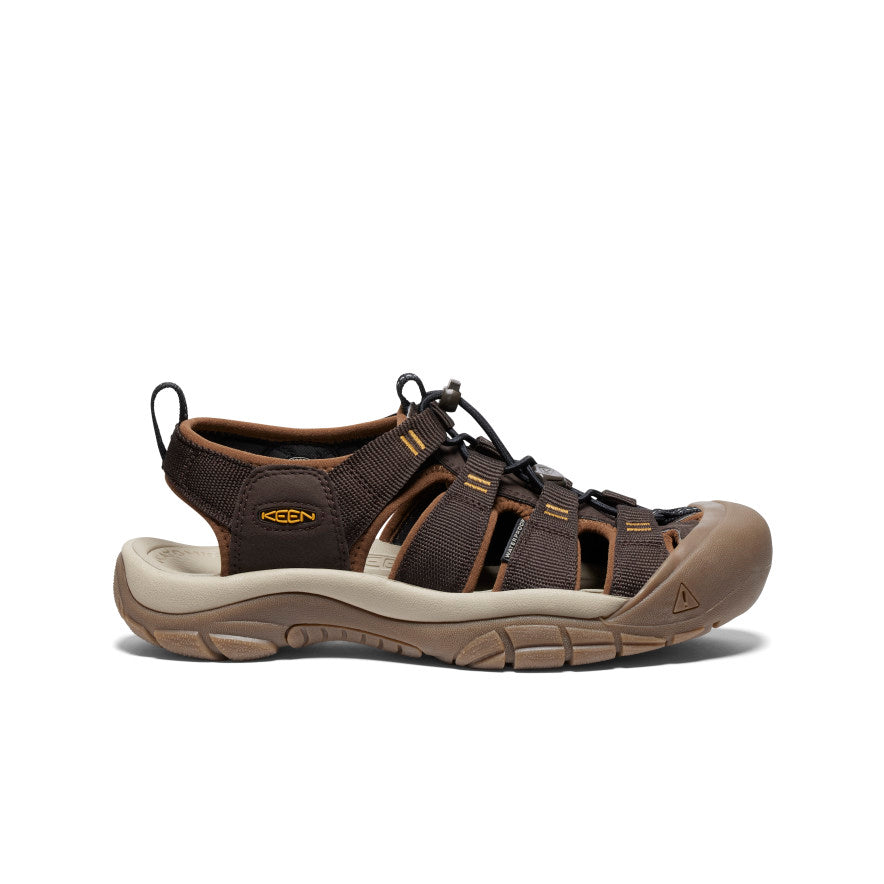 Men's Newport H2 Java/Golden Yellow Closed Toe Sandal | KEEN