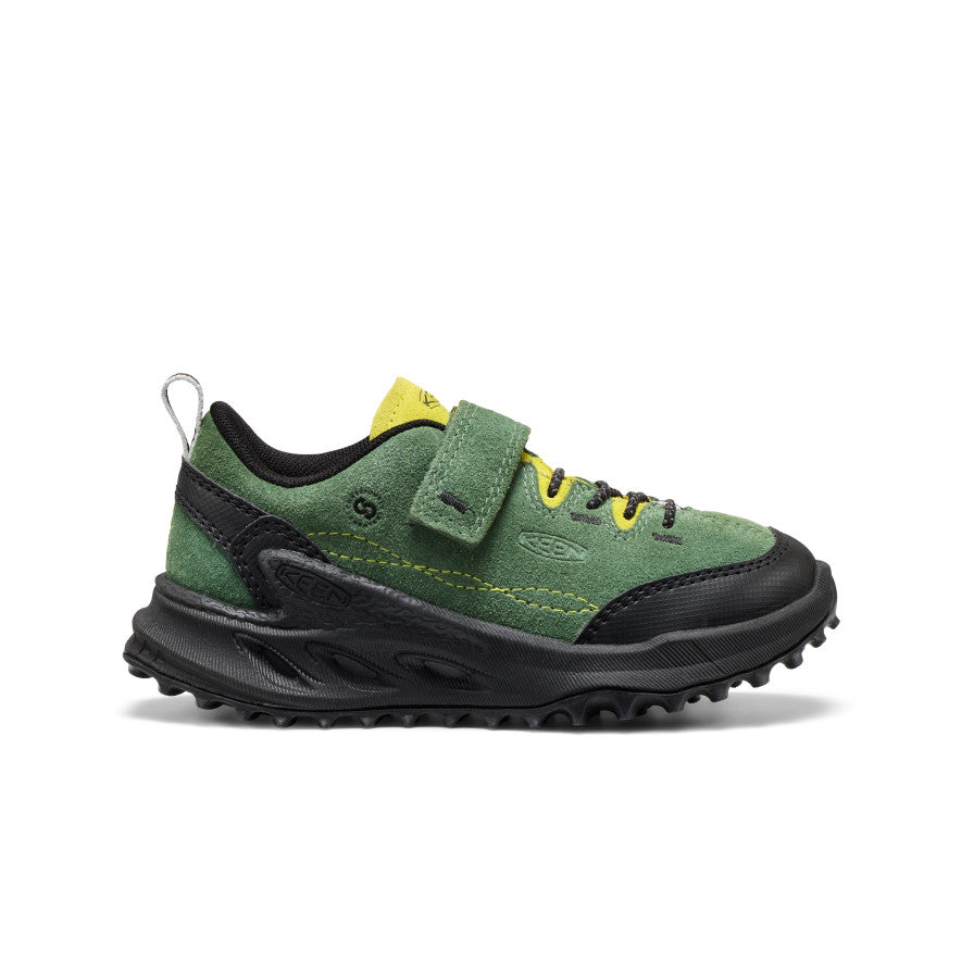 KEEN Kids' jasperオリーブ色 17cm Little Kids' Jasper Zionic Sneaker | Bronze Green/Evening Primrose