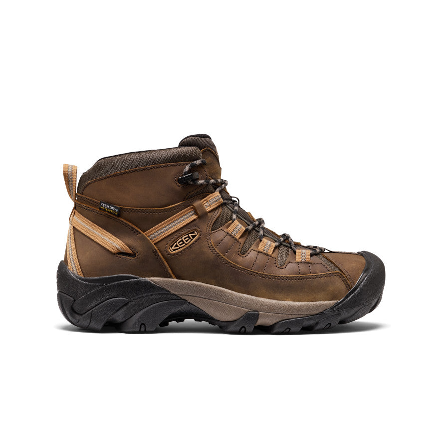 KEEN  TARGHEE Ⅱ WP Men's Targhee II Mid Waterproof Hiking Boots | Black Olive