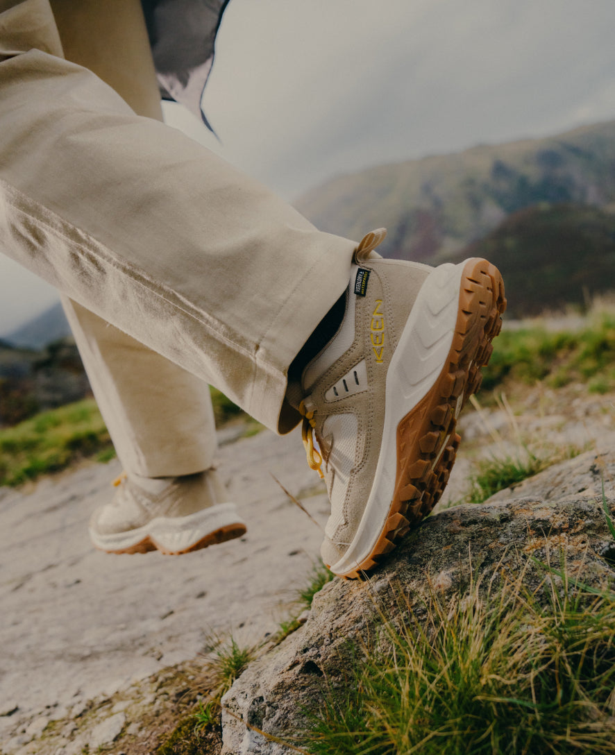 Women's Hightrail Waterproof Hiking Shoe | Birch/Daffodil | KEEN