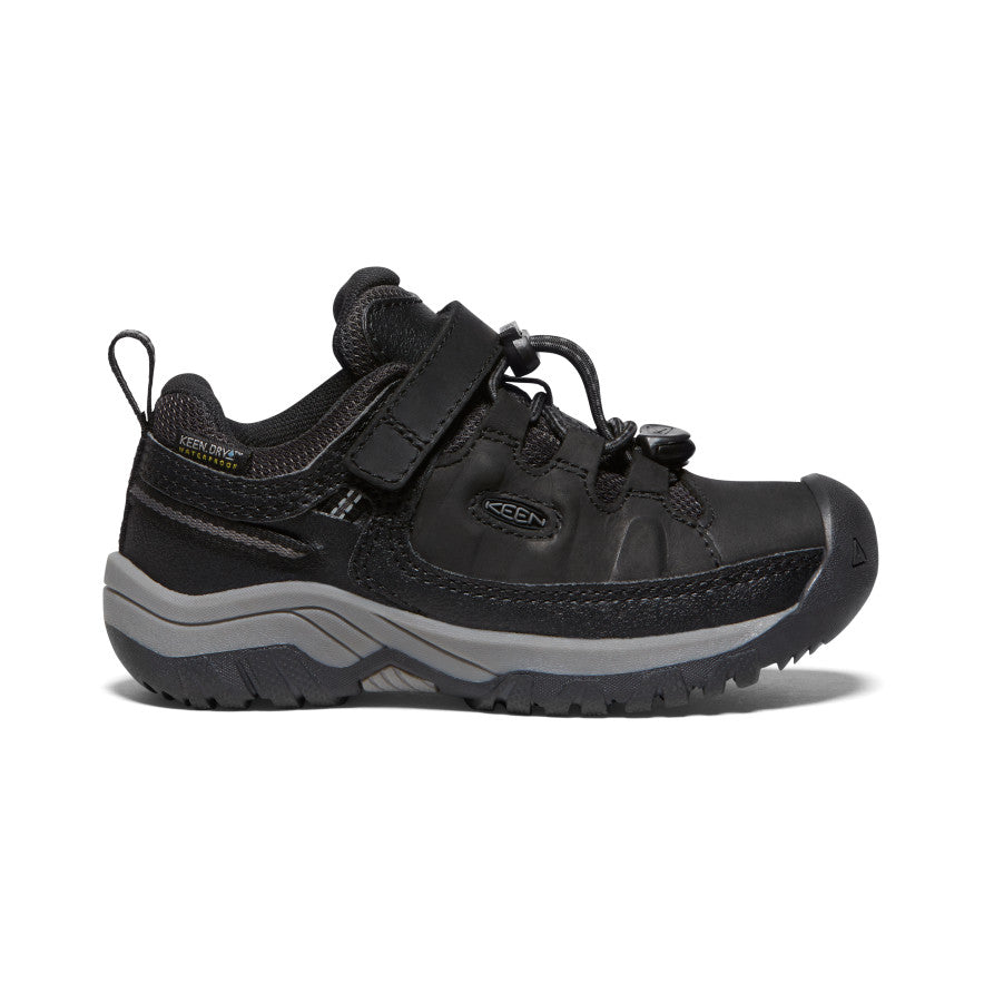 Keen Youth Targhee Low Waterproof Shoe - 1 - Black / Steel Grey
