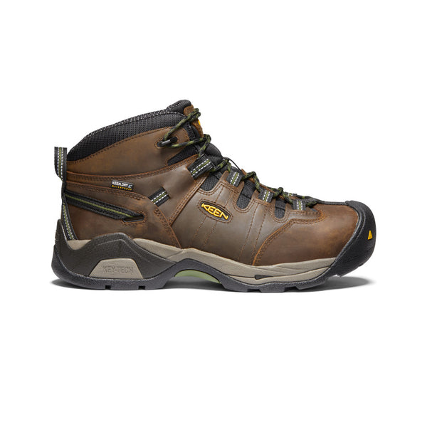 Keen men's detroit mid waterproof steel toe work boots online