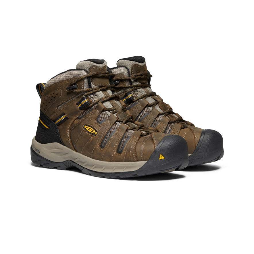 Men's Flint II Work Boot (Steel Toe) | Brown | KEEN Footwear