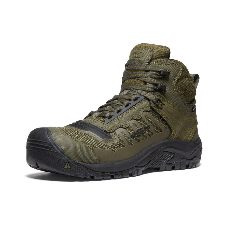 Men's Olive Green Work Boots - Reno Mid KBF WP | KEEN Footwear
