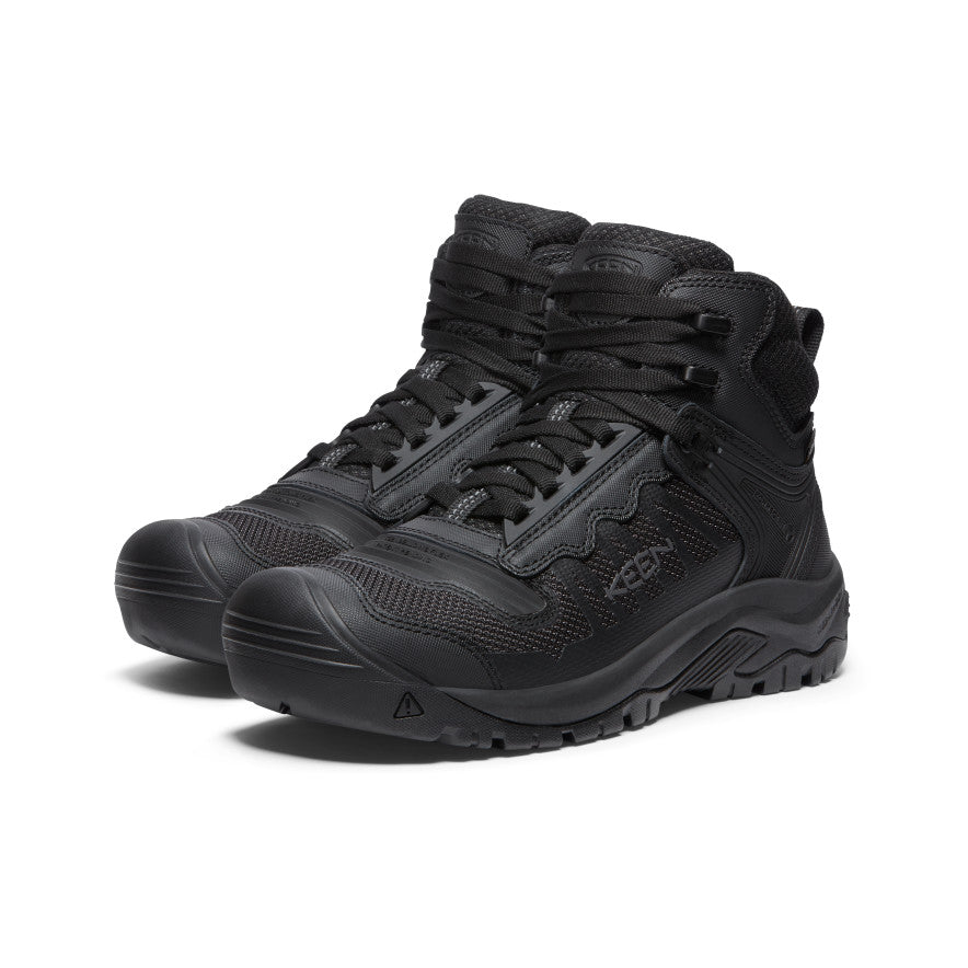 Men's Black Work Boots, Soft Toe - Reno Mid KBF WP | KEEN Footwear