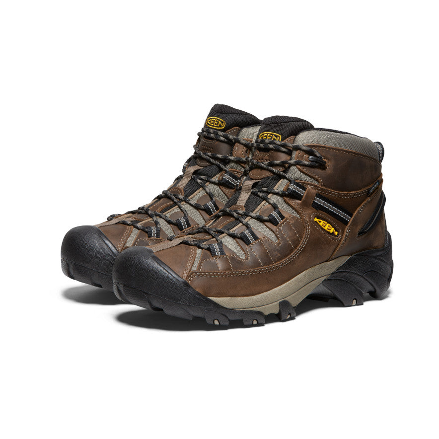 airike men's hiking boots backpacking boots trekking boots in cincinnati Keen Men's Targhee II Mid Waterproof Shitake/Brindle / 9
